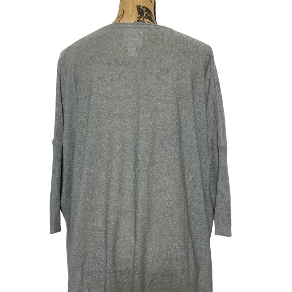 Wynne Layers Grey Scoop Neck Drop Shoulder Sweater Top S - Picture 2 of 12